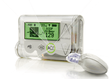 Image: The Medtronic MiniMed 530G with Enlite sensor (Photo courtesy of Medtronic). Image: The Medtronic MiniMed 530G with Enlite sensor (Photo courtesy of Medtronic).